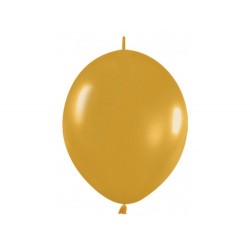 Link-o-loon balloon gold, latex balloons, decorating balloons