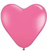 12" Heart latex balloons hot pink, latex balloons, helium balloons, balloon acccessories
