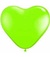 12" Heart latex balloons light green, latex balloons, helium balloons, balloon acccessories