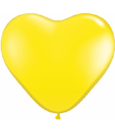 12" Heart latex balloons yellow, latex balloons, helium balloons, balloon acccessories