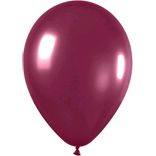 Metallic Burgundy balloons